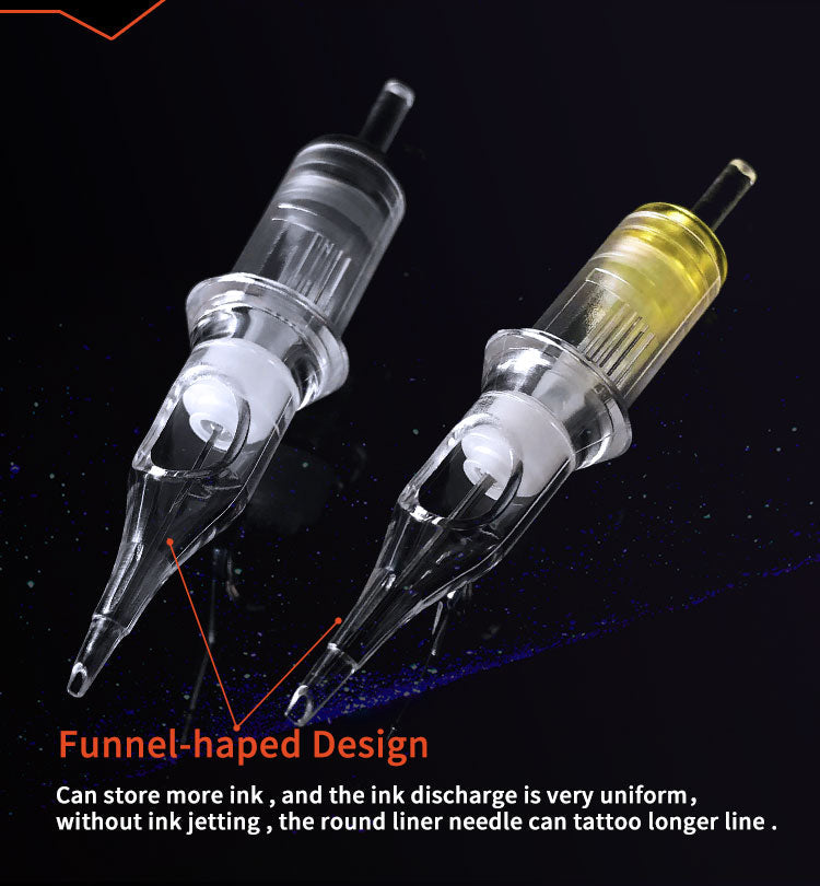 BIG WASP Cartridges Needle Transparent &Textured Needles-Round Liner
