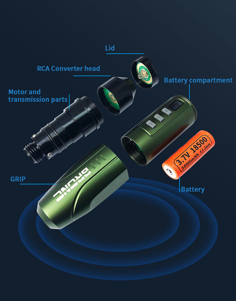 BRONC BULLET Wireless Tattoo Pen - Precision and convenience in a wireless tattoo pen by BRONC.