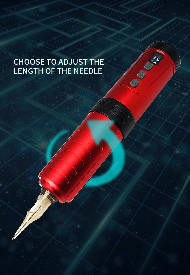 BRONC Wireless Tattoo Pen V6 - Advanced wireless tattoo pen by BRONC for precise tattoo work