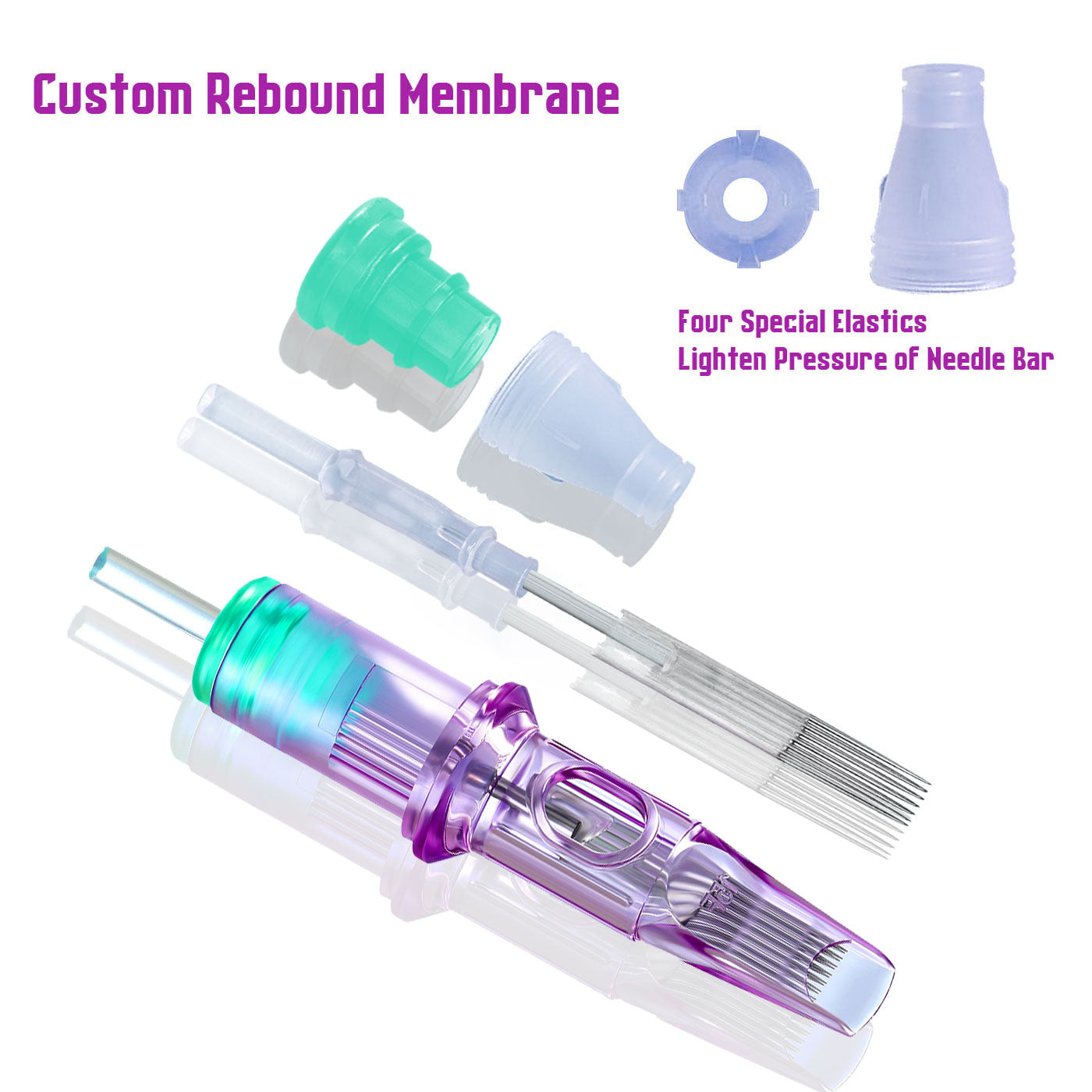 BIG WASP Needle Cartridges Purple-Magnums