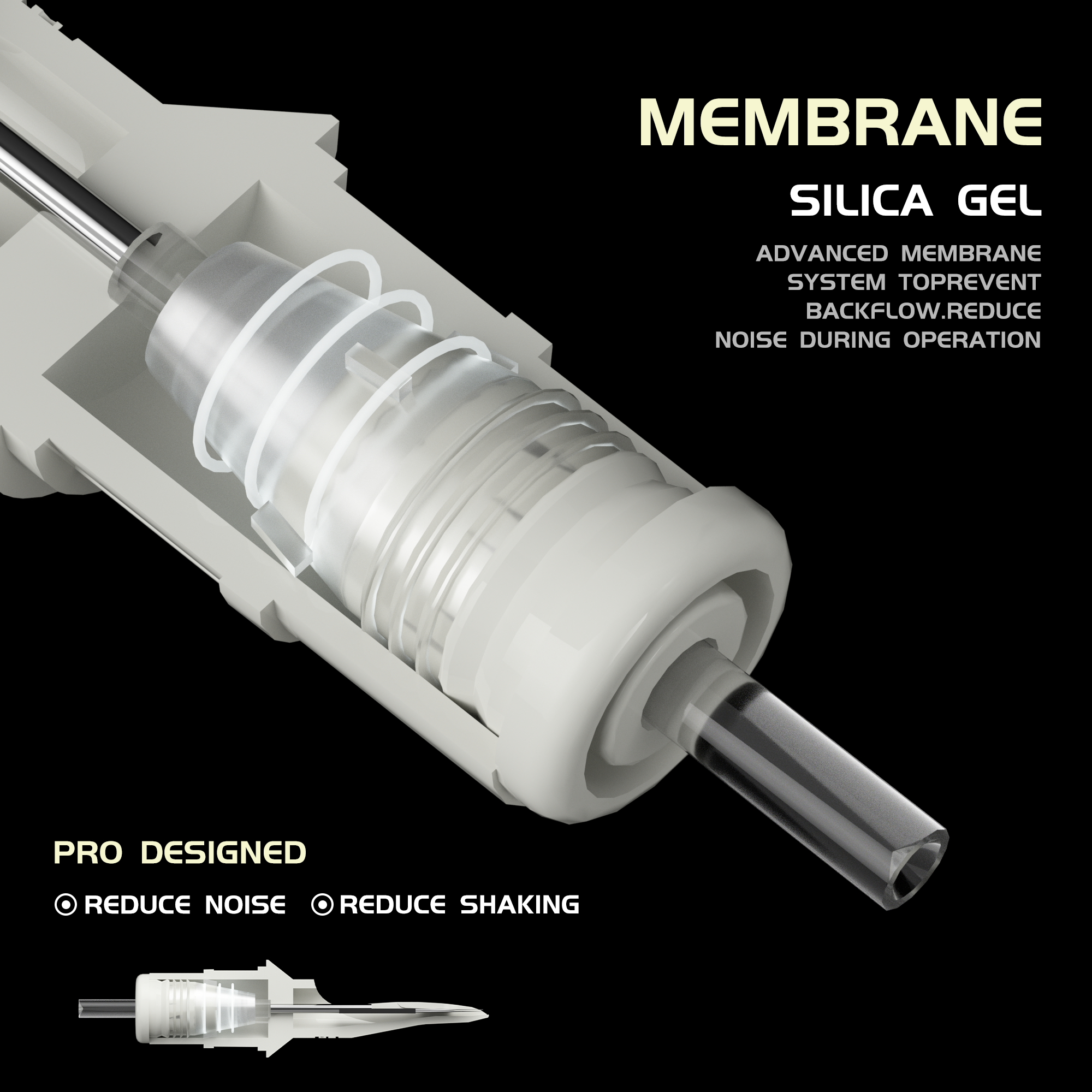 Big wasp White Cartridge Needles-Round Shader
