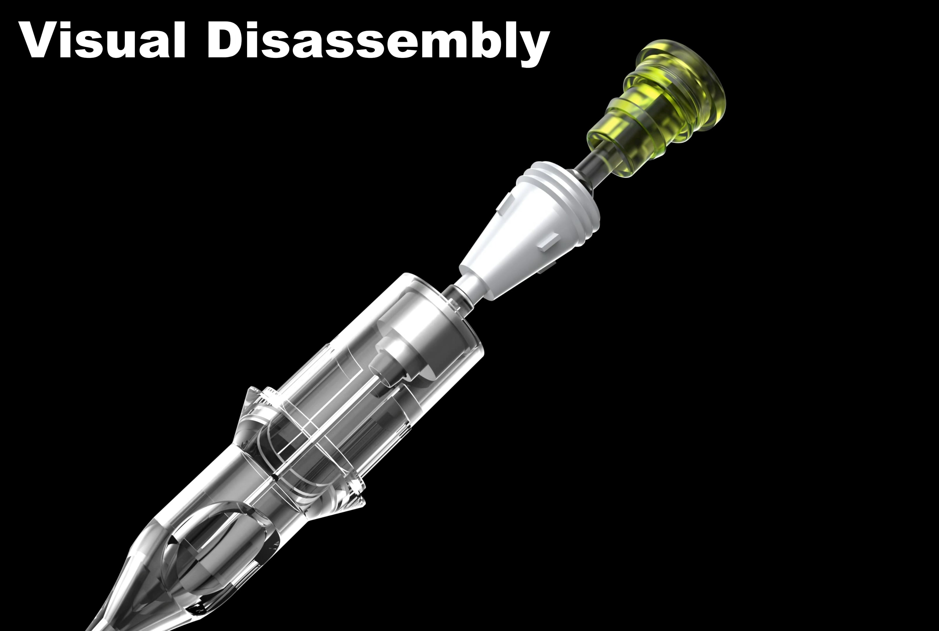 BIG WASP Cartridge Needle Transparent &Textured Needles-Round Shader