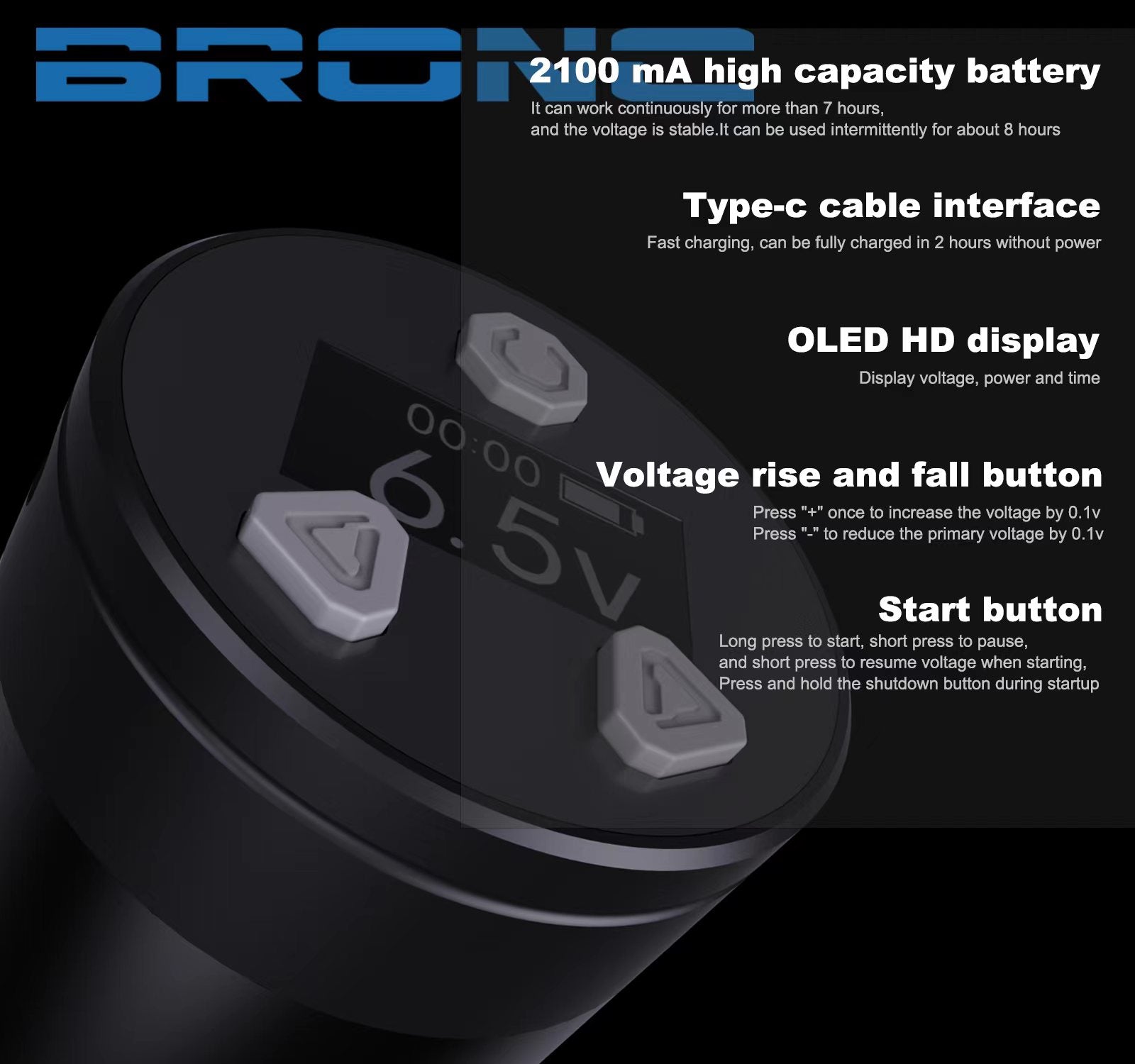 BRONC Max V12 Adjustable Wireless Pen