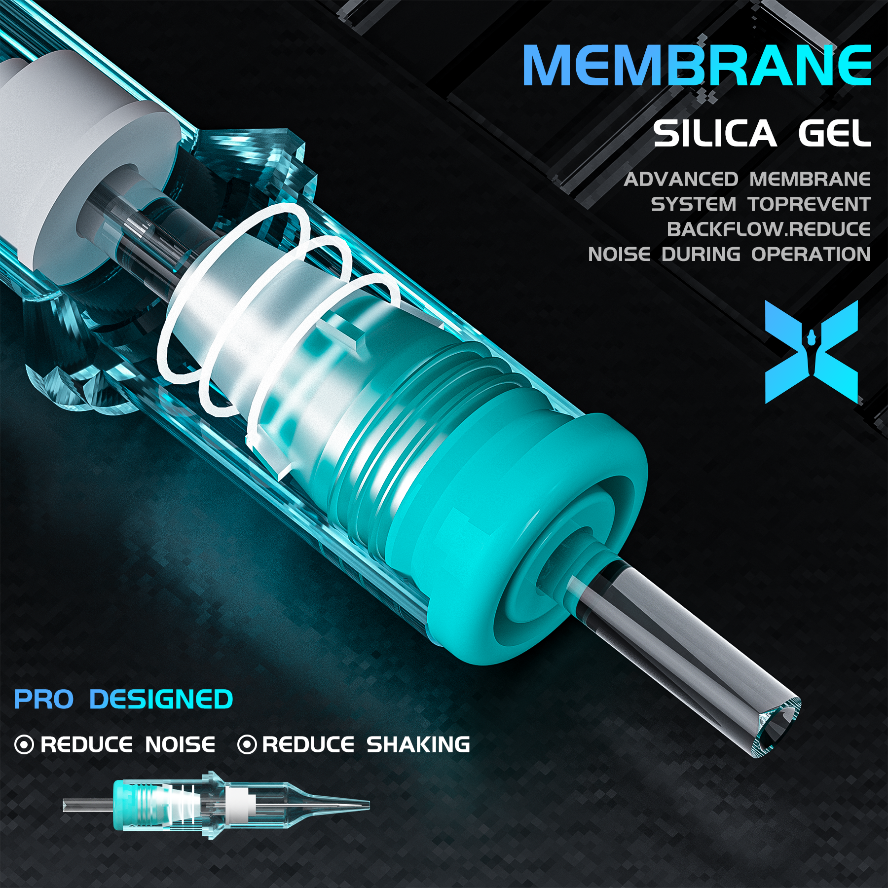 BIGWASP Tattoo Cartridge X – Round Liner (20PCS)