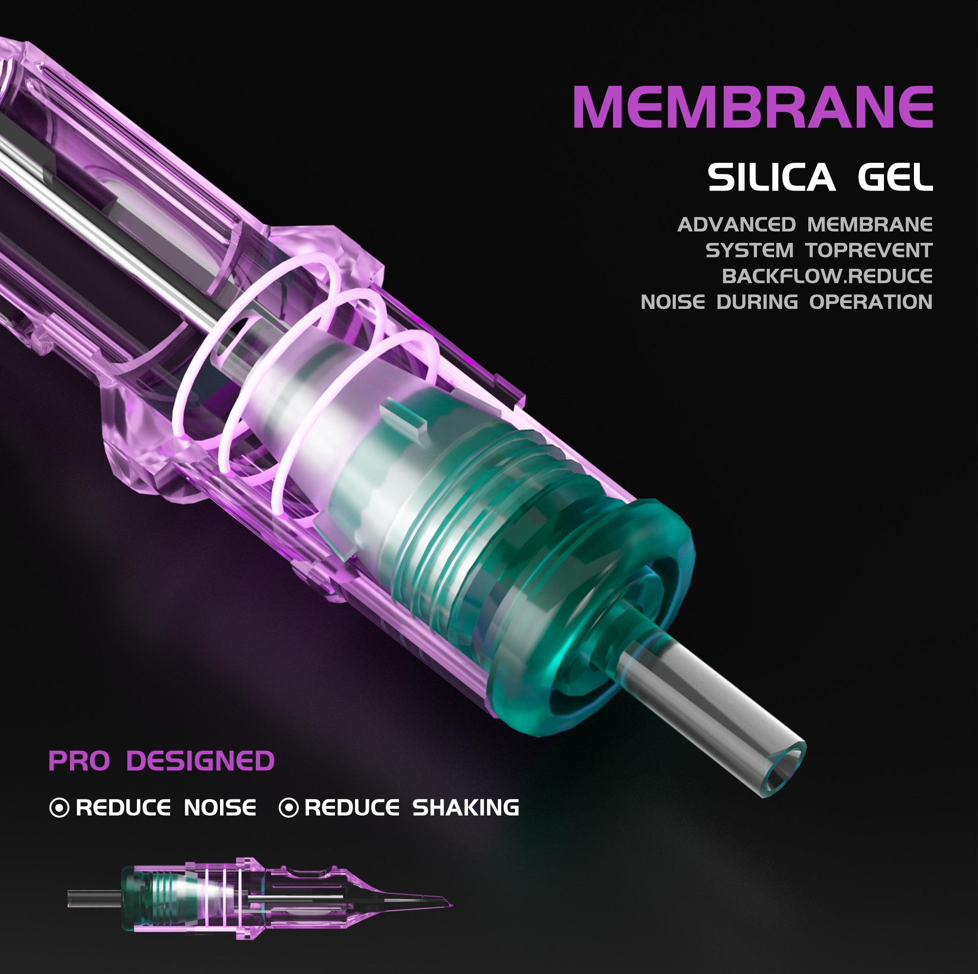 BIG WASP Needle Cartridges Purple-Magnums