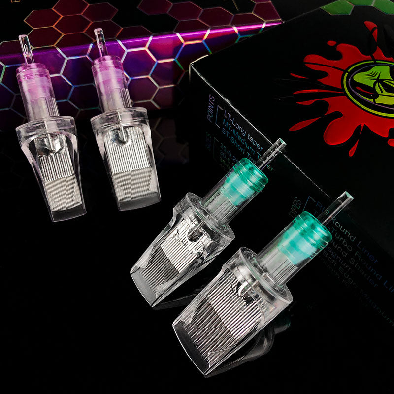 BIG WASP Large Transparent Cartridges Needle Soft Edge Magnums(12PCS)