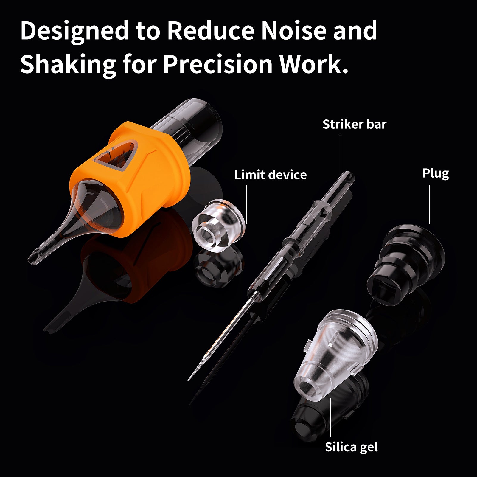 Bigwasp Energy Rubber Cartridge Needles – Round Liner (20PCS)