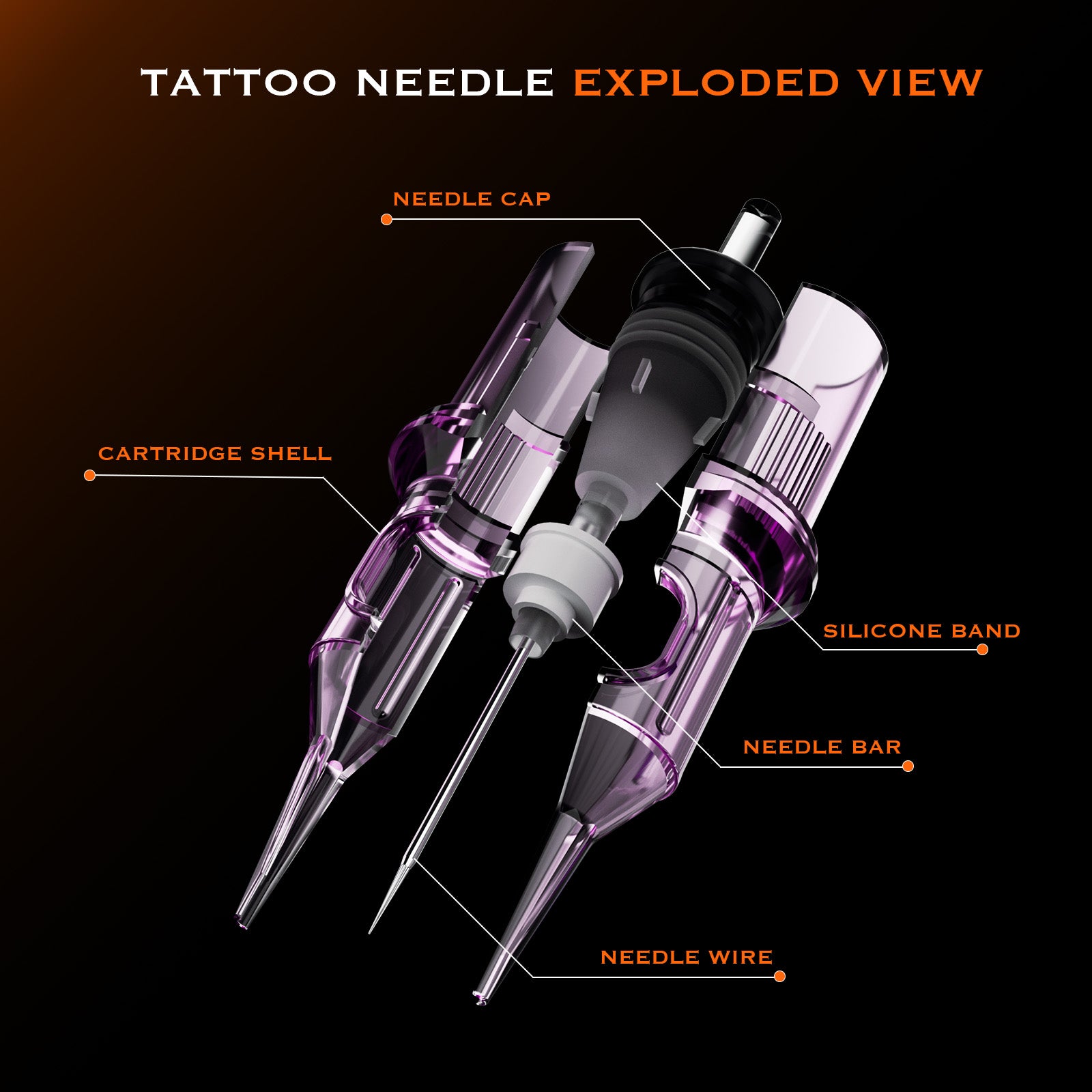 Bigwasp tattoo purple cartridges