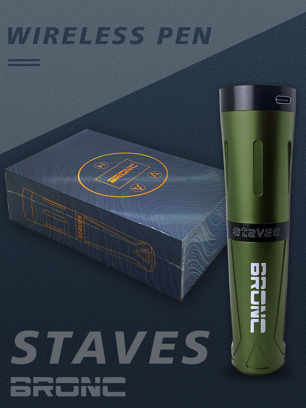 Bronc STAVES Wireless Tattoo Pen