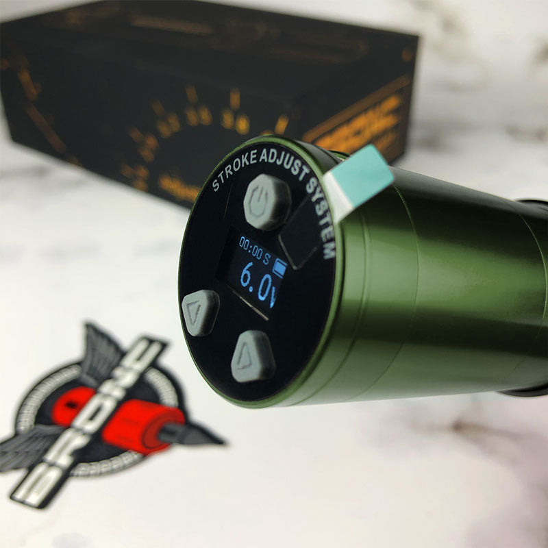 BRONC Adjustable Wireless Tattoo Pen V12 Battery