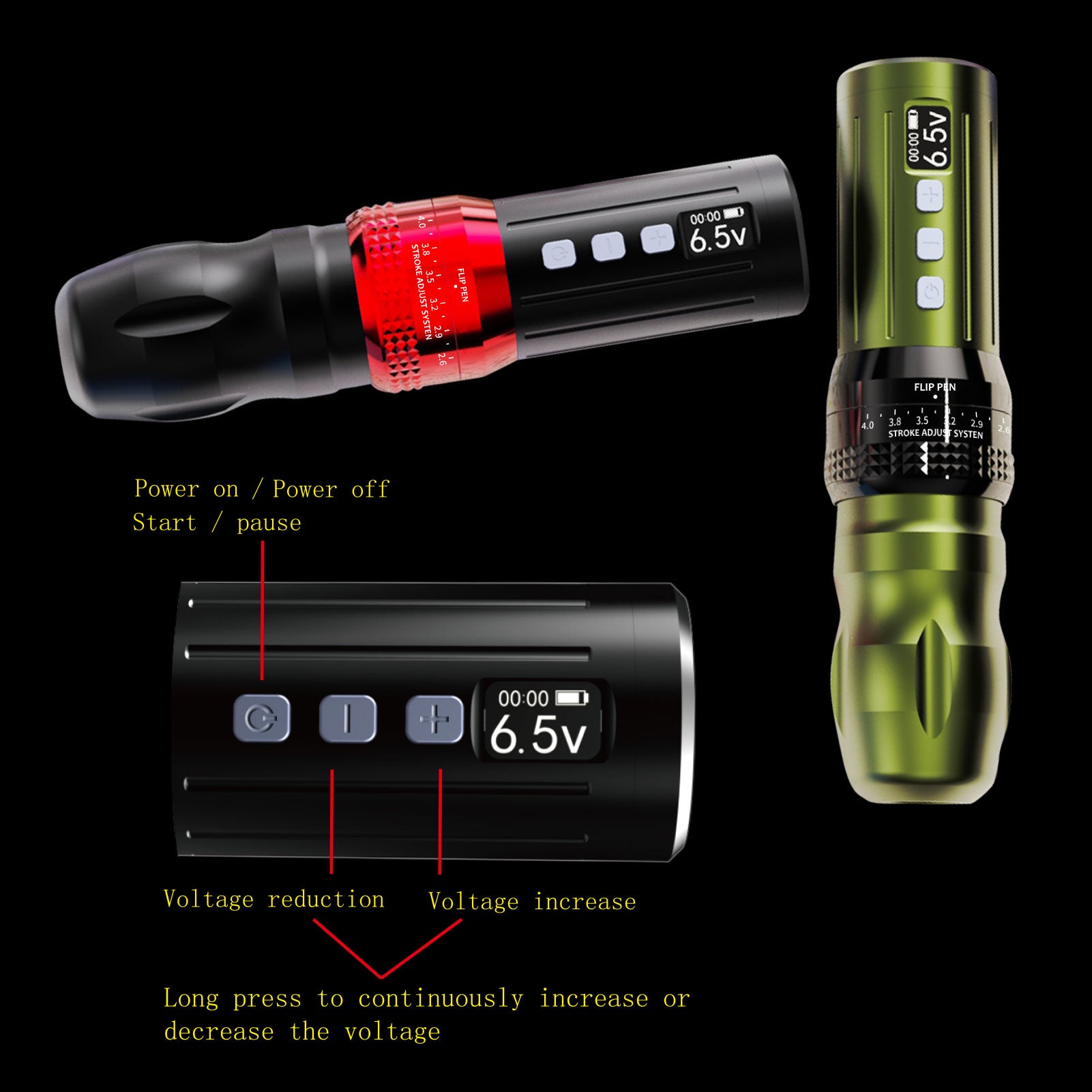 BIG WASP Tattoo Machine Z1 - Adjustable Big Wasp Pen