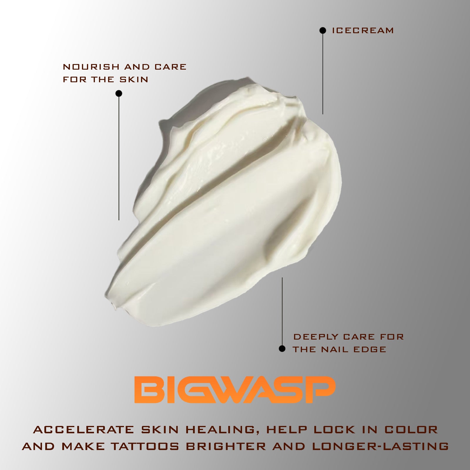 BIGWASP Icecream after tattoo care product