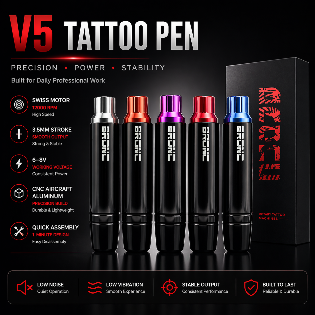 Professional tattoo kit by Bigwasp tattoo