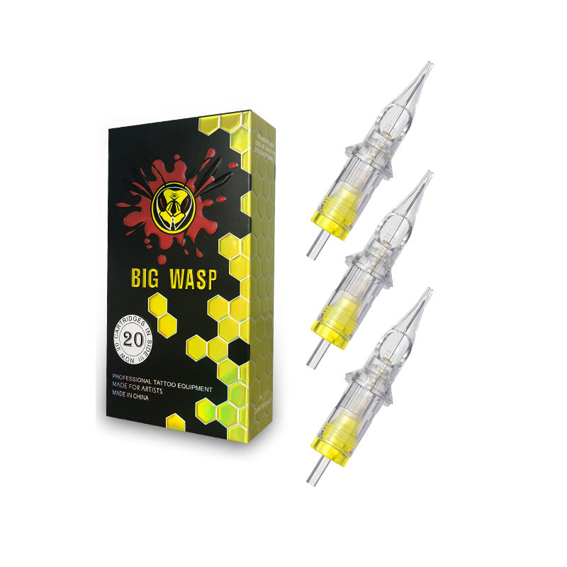 BIG WASP Cartridge Needle - Transparent & Textured Needles - Round Shader - High-quality round shader needles with transparent and textured cartridges by BIG WASP.