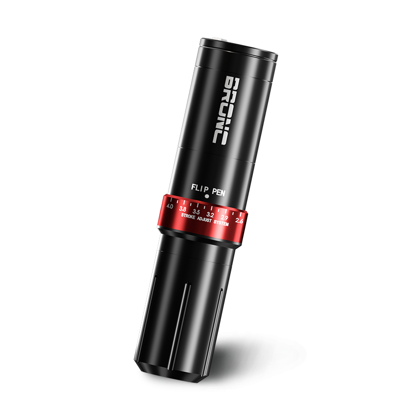 BRONC Max V12 Wireless Pen - Sleek and adjustable tattoo machine for precise tattooing from Bigwasp Tattoo supply.