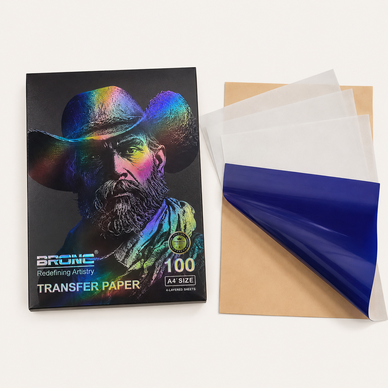 Bronc Professional Tattoo Transfer Paper — A4 100 Sheets