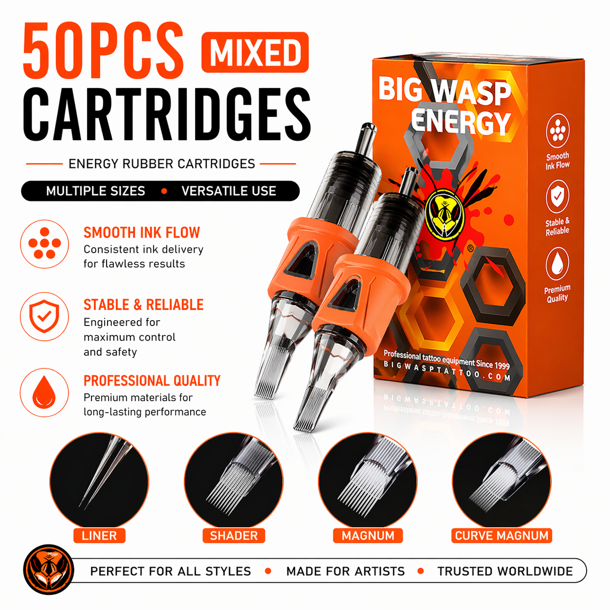 Bigwasp tattoo cartridges