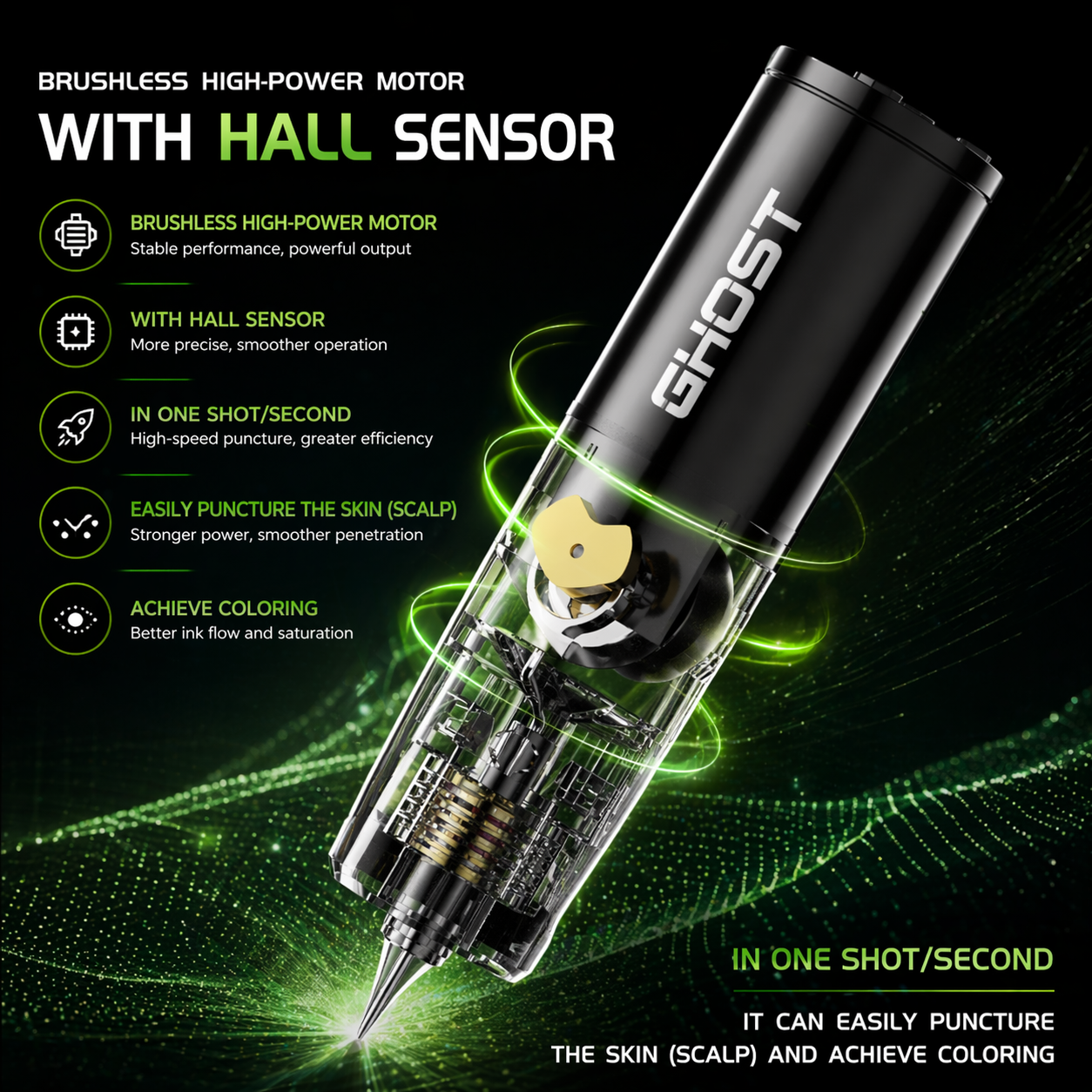 BIgwasp wireless tattoo pen