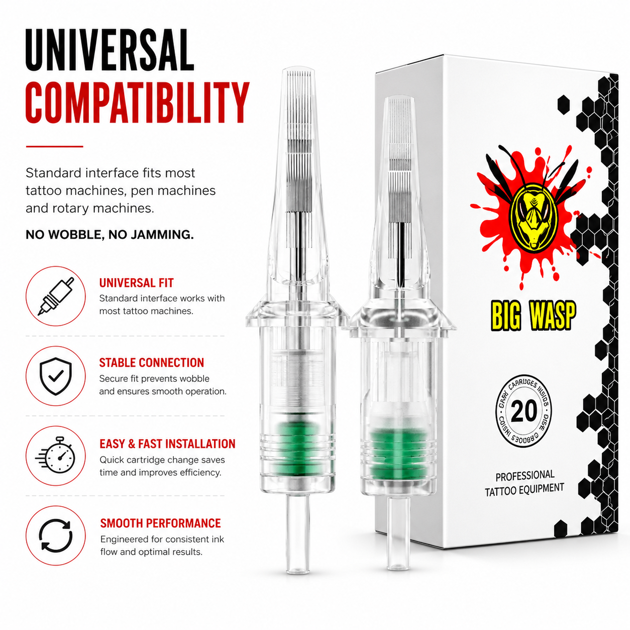 Bigwasp magnum tattoo cartridges