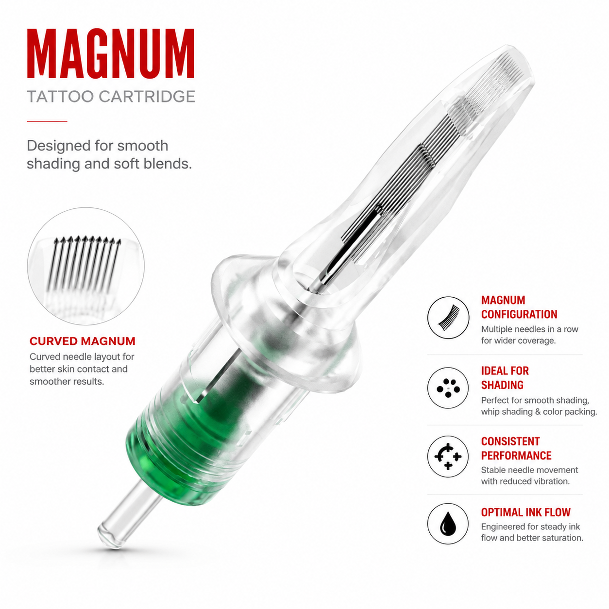 Bigwasp magnum tattoo cartridges