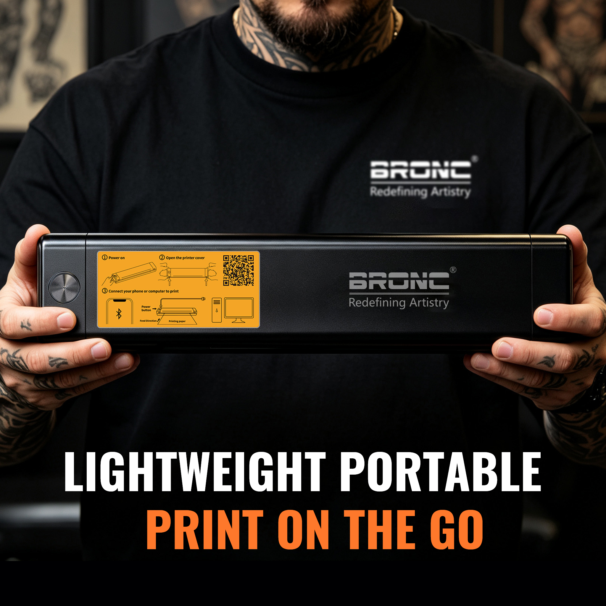 Bronc Inkless Tattoo Thermal Printer