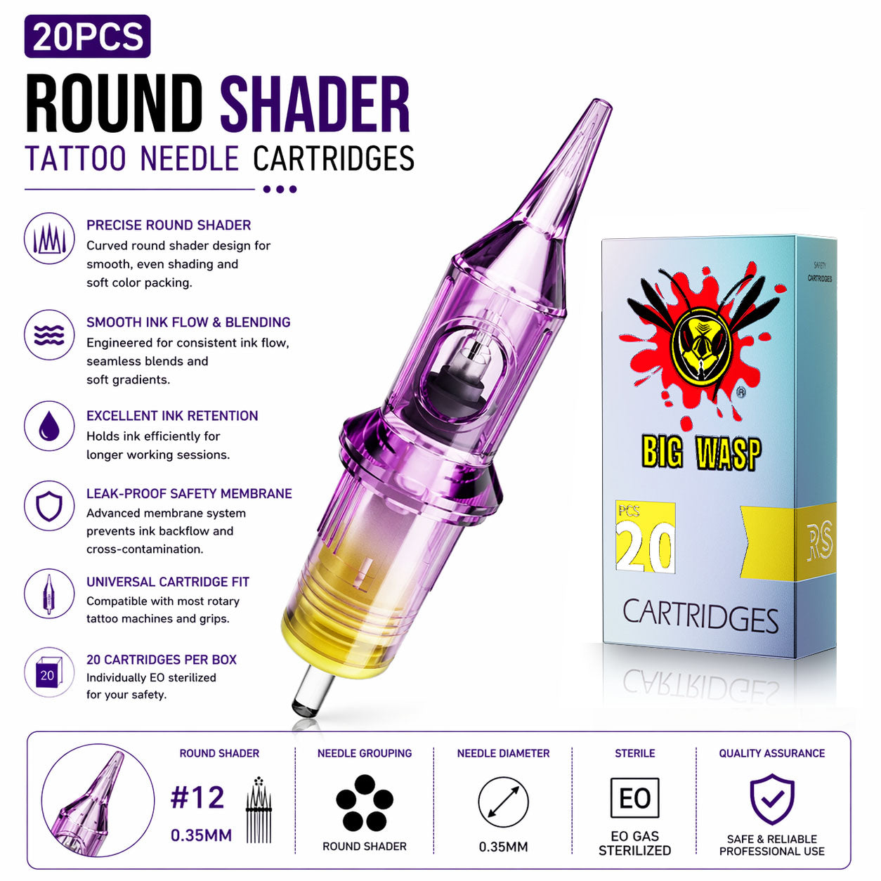 Bigwasp tattoo cartridge