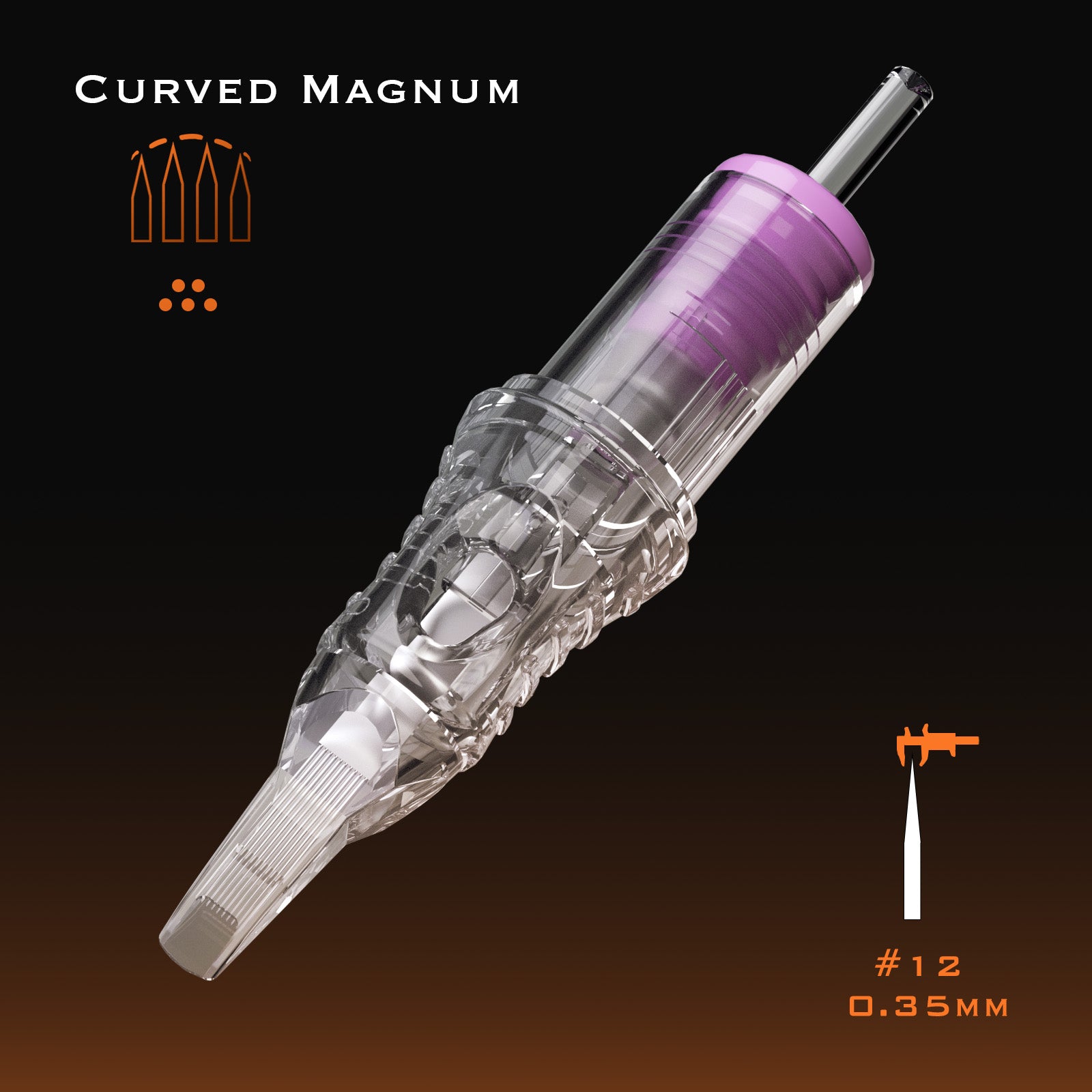 BIGWASP Transparent Curve Magnum Cartridges 20pcs