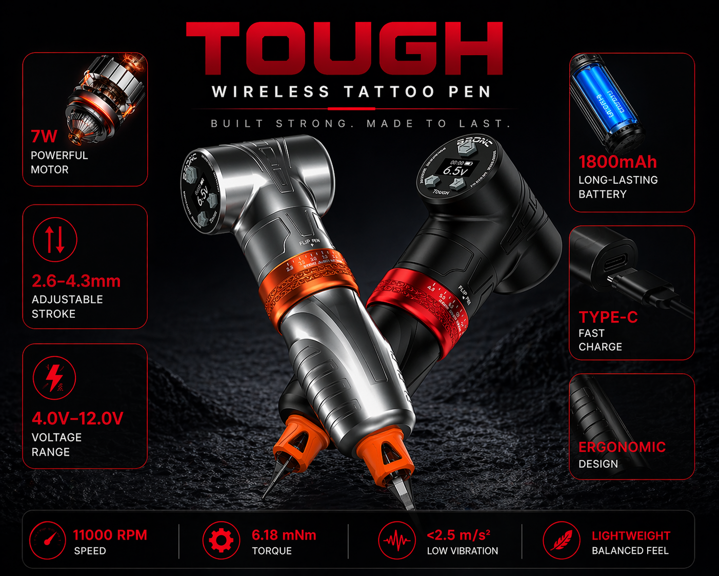 Bigwasp wireless tattoo pen