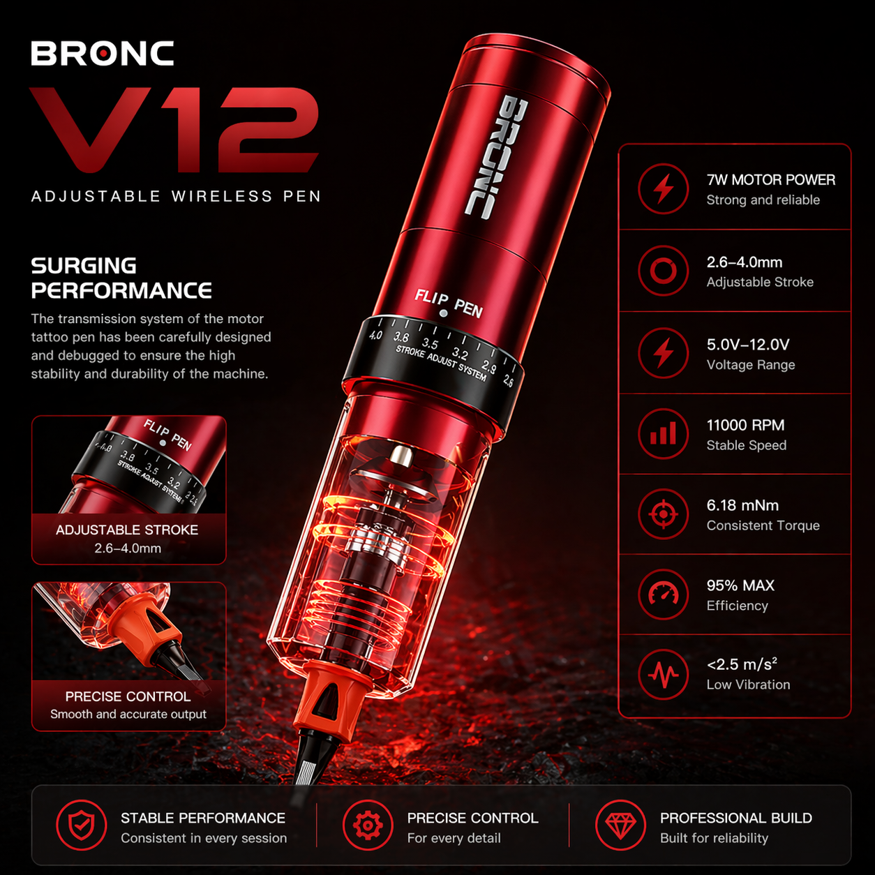 Bigwasp wireless tattoo machine