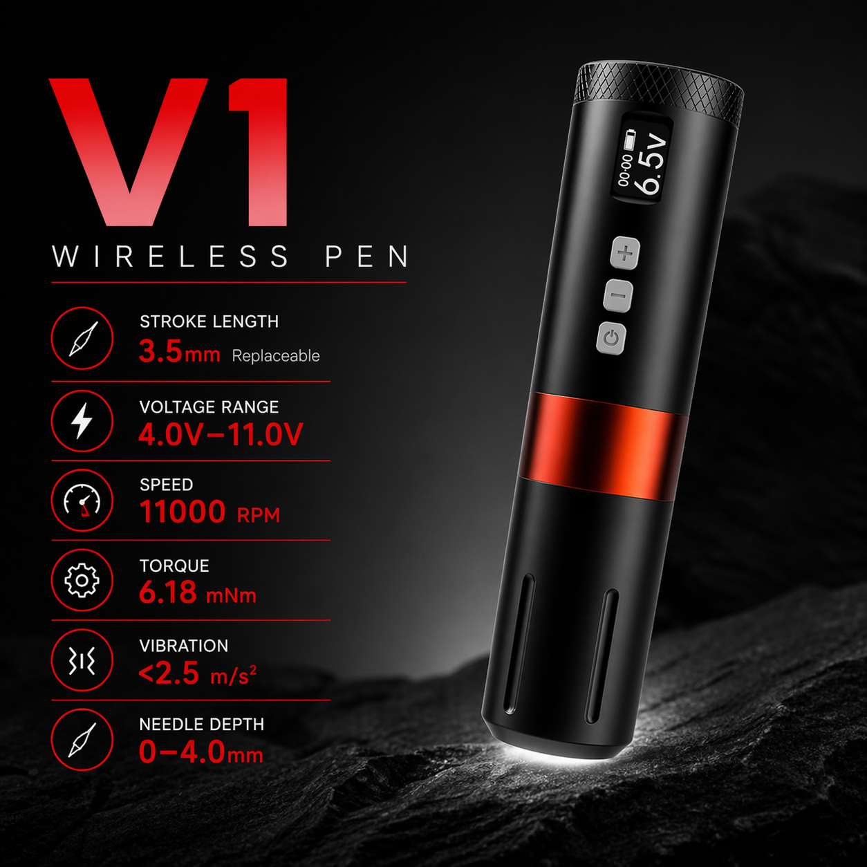 BIgwasp wireless tattoo pen
