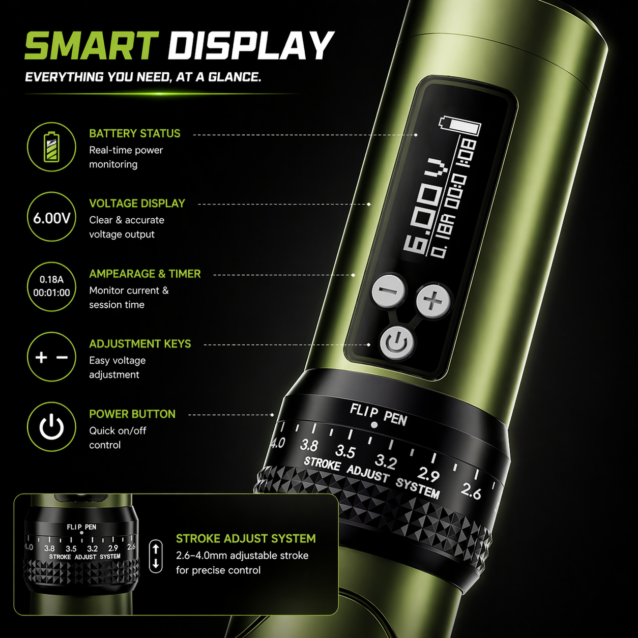 BIgwasp wireless tattoo pen