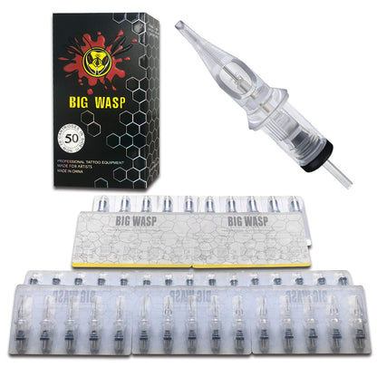 BIGWASP Cartridges Needle Transparent &Textured Needles Mix