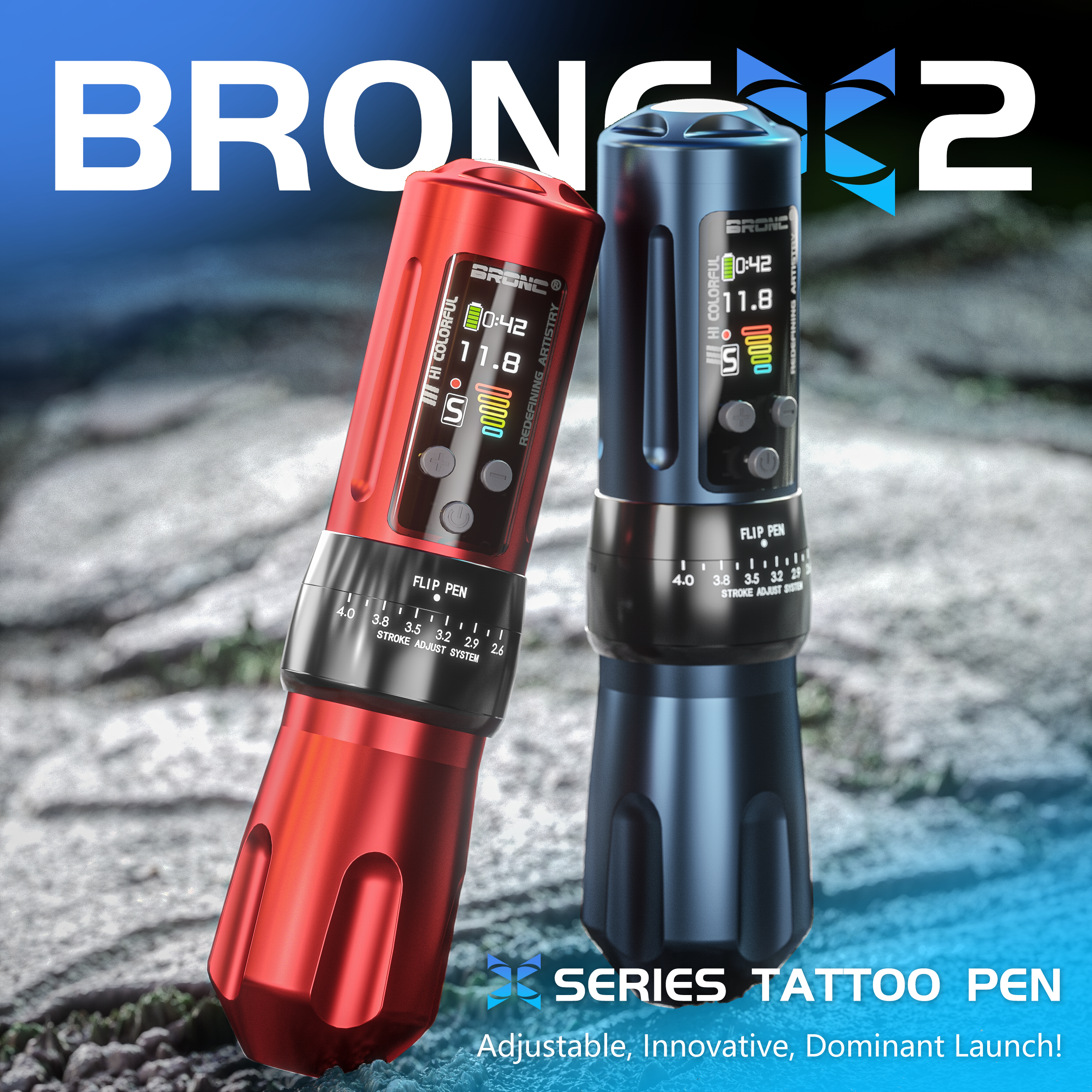 BRONC X2 Adjustable Wireless Pen