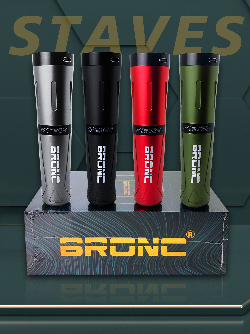 BRONC STAVES Wireless Tattoo Pen - Wireless tattoo pen designed for precision by BRONC