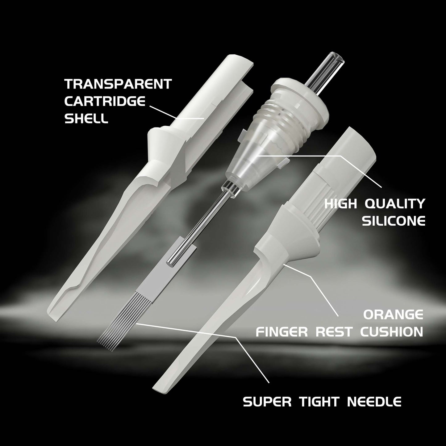 Big wasp White Cartridge Needles-Magnums