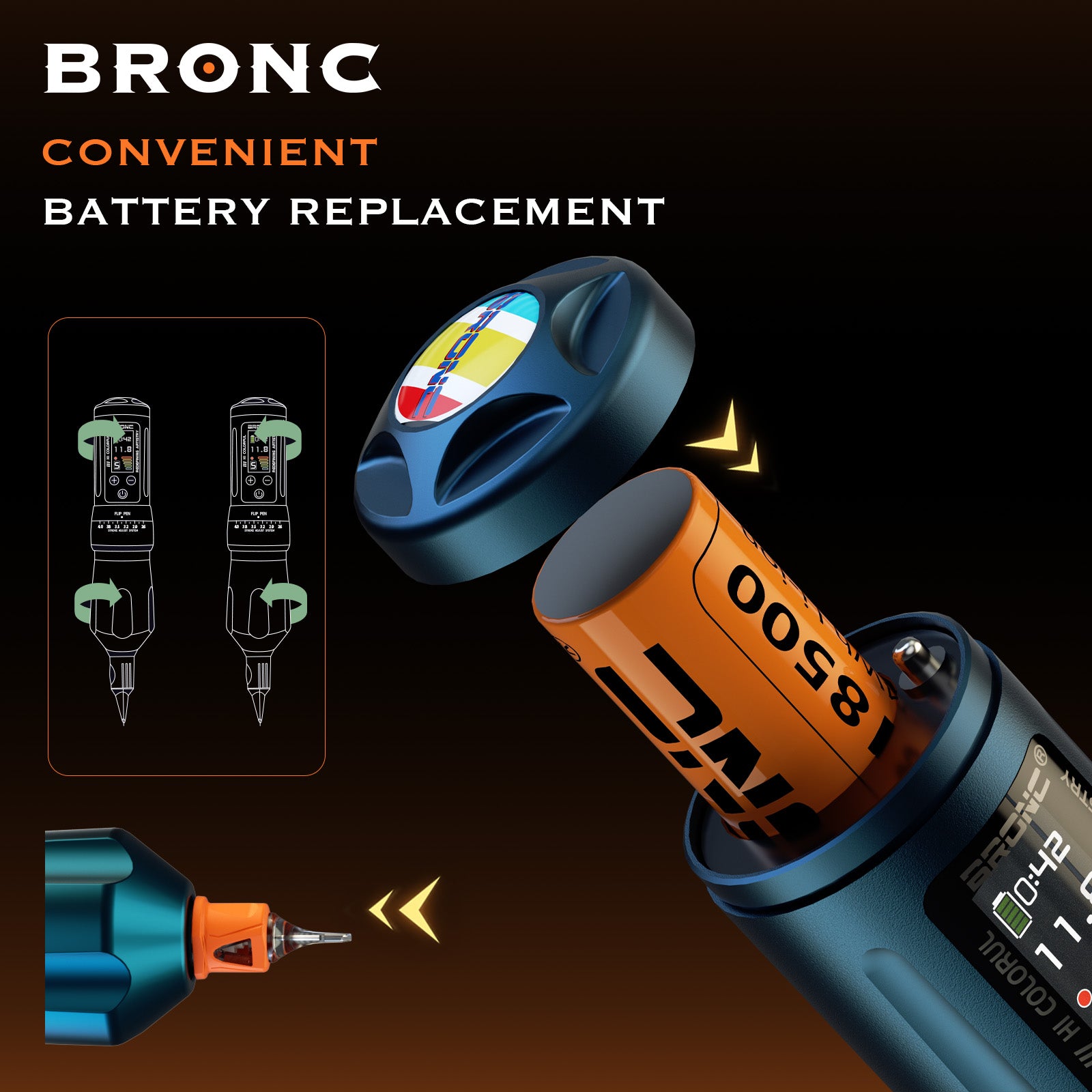 bronc x2 wireless tattoo machine