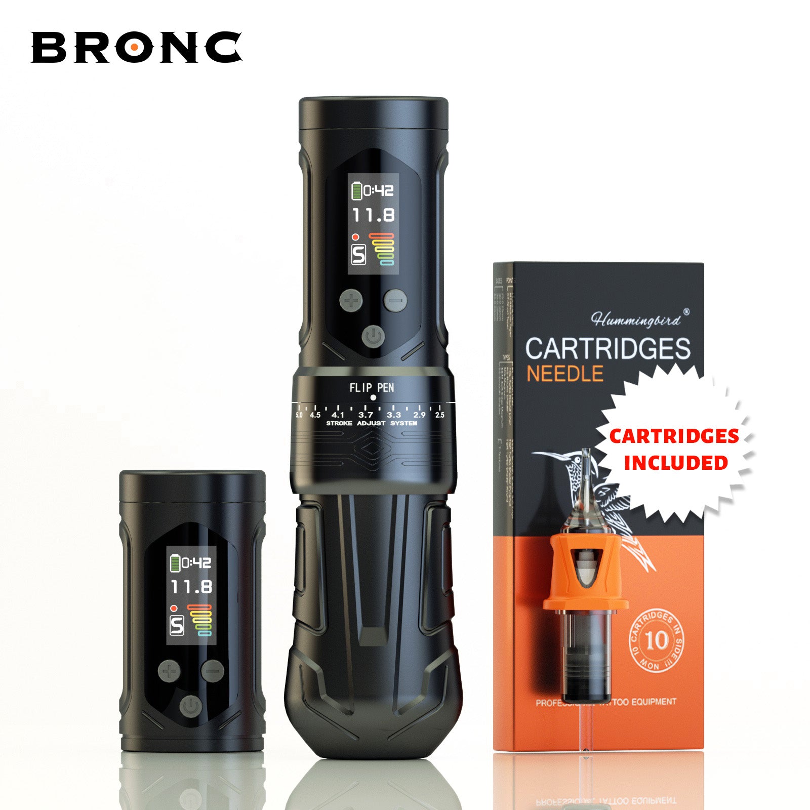 BRONC X2 NEO Wireless Tattoo Pen Adjustable