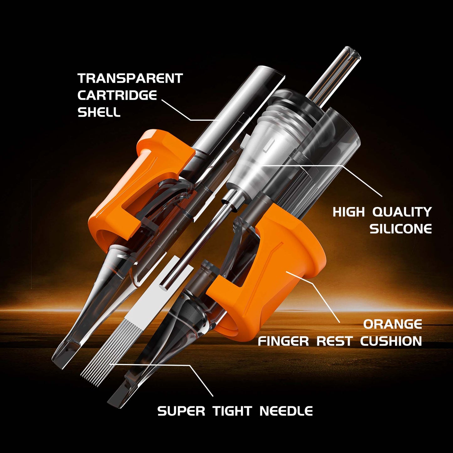 Energy Rubber Cartridge Needles   - Round Shaders