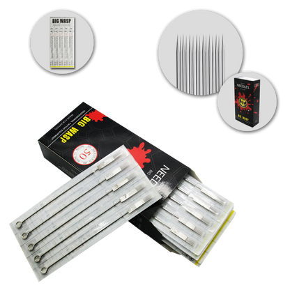 BIG WASP Premium Tattoo Needles Magnums 50 PCS