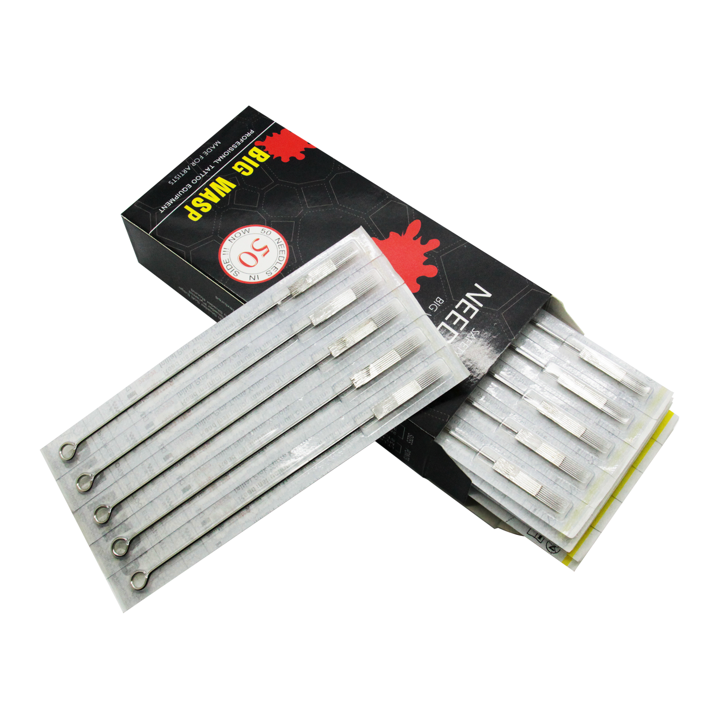 BIG WASP Premium Tattoo Needles Magnums 50 PCS