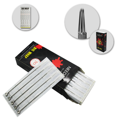 BIG WASP Premium Tattoo Needles Round Liners 50 PCS