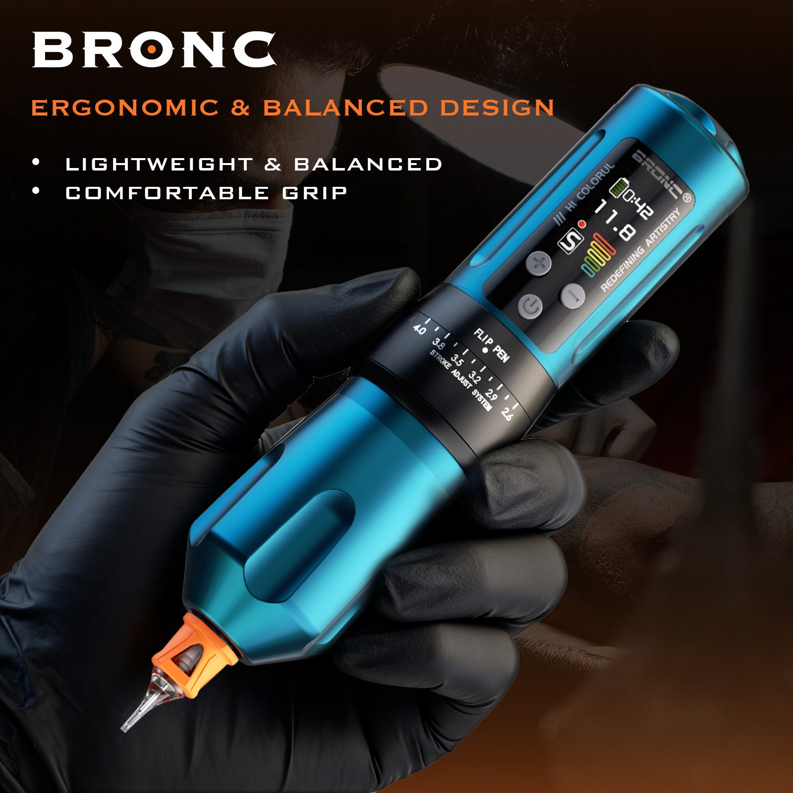 bronc x2 wireless tattoo machine
