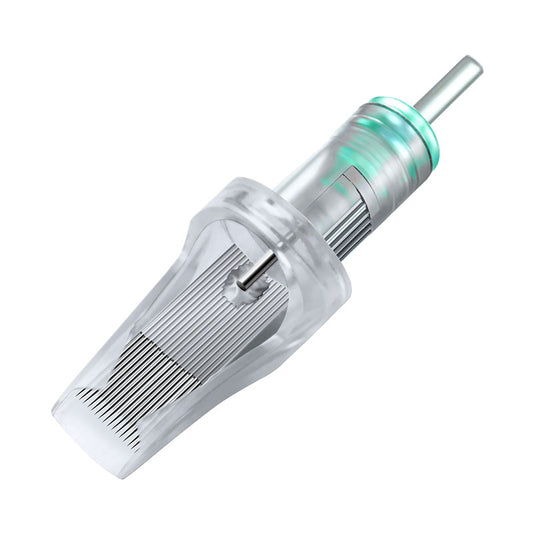 BIG WASP Large Transparent Cartridges Needle Magnums (12PCS) - High-quality magnum needles in large transparent cartridges by BIG WASP for precise tattooing.
