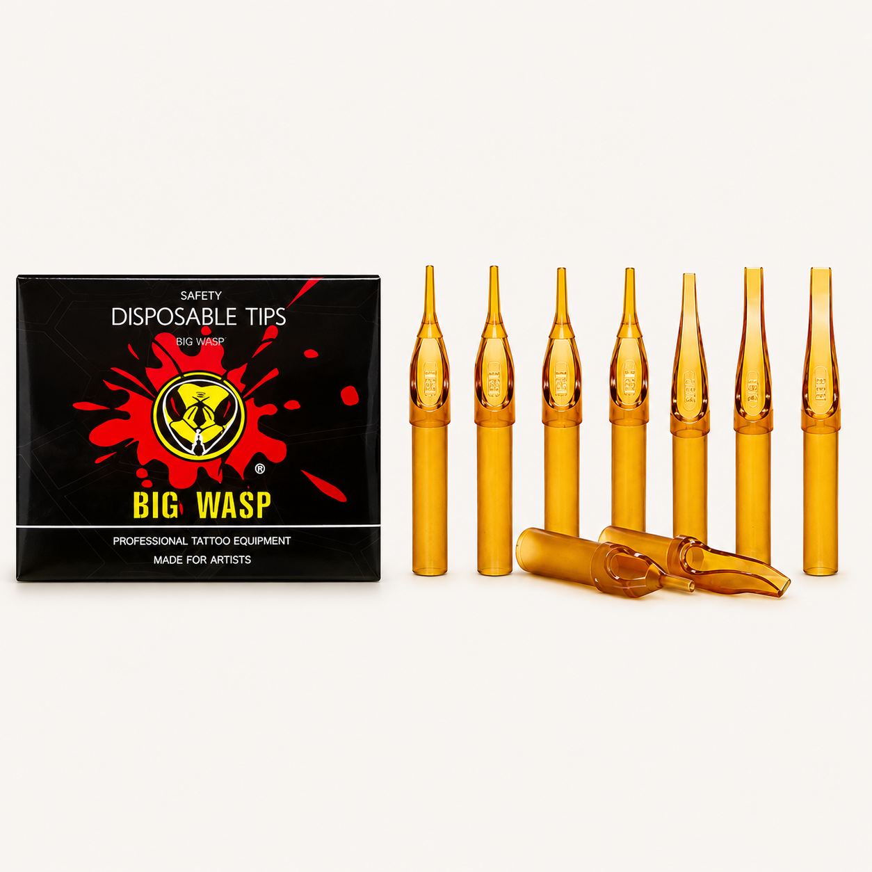 Disposable Tips — Amber 50pcs