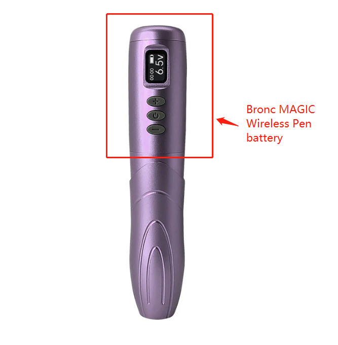 Bronc MAGIC Wireless Tattoo Pen battery