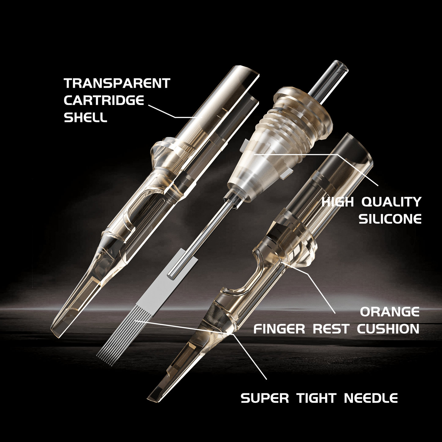 BIGWASP Cartridges Needle Brown-Magnums