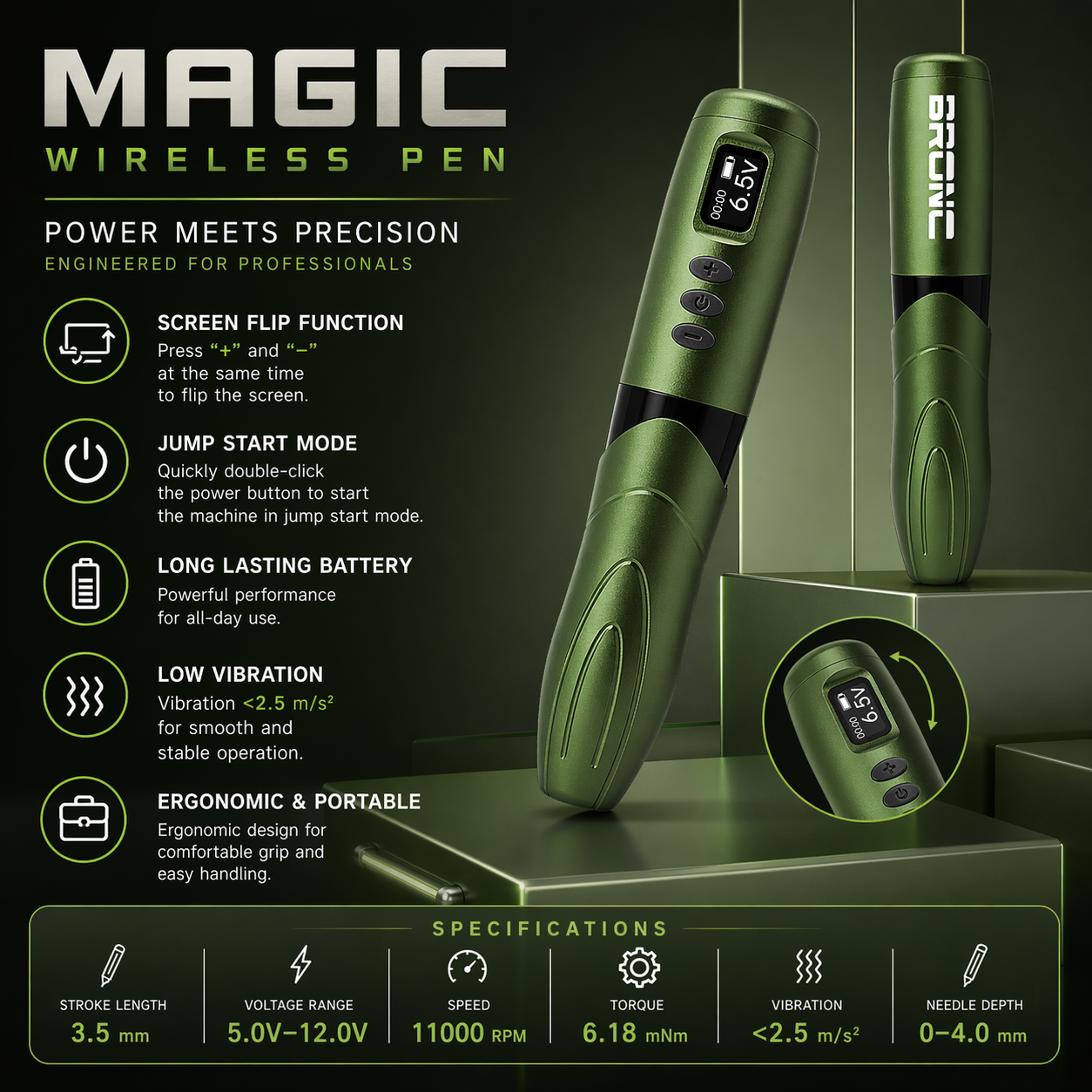 BIgwasp wireless tattoo pen