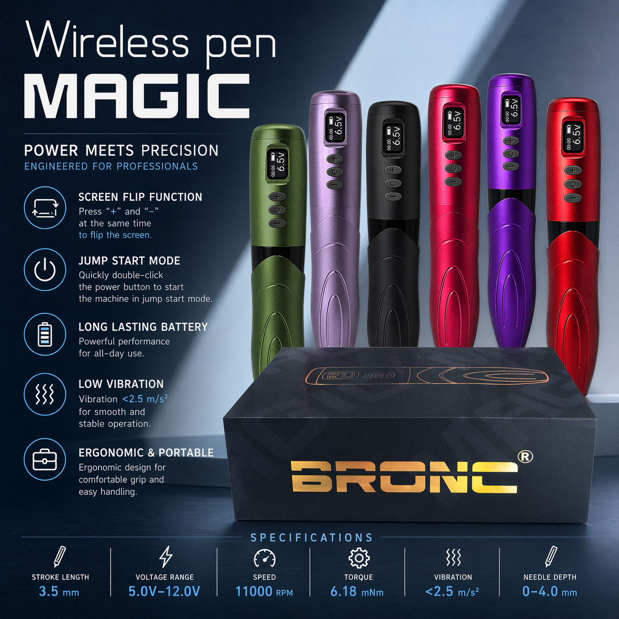 BIgwasp wireless tattoo pen