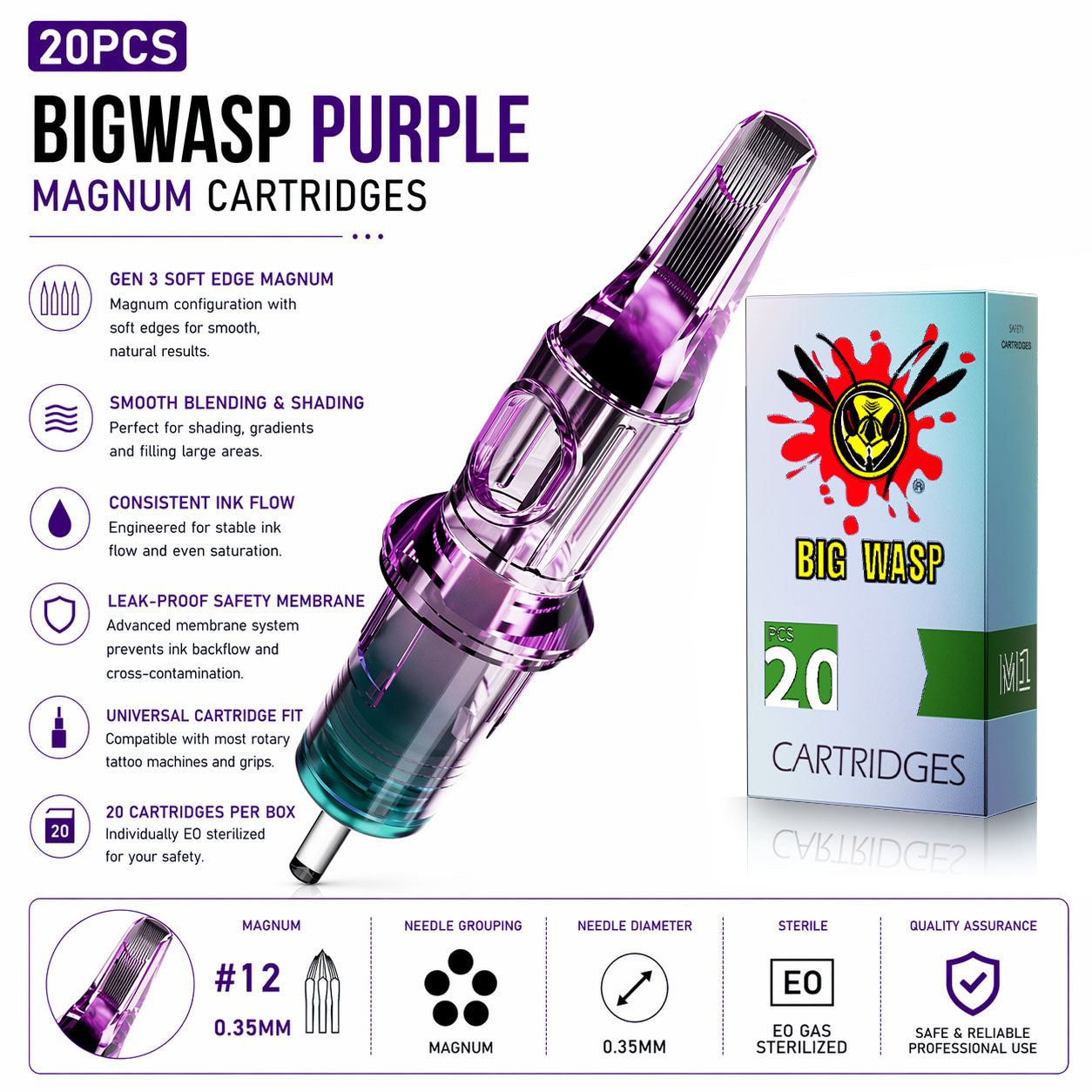 BIgwasp tattoo cartridges
