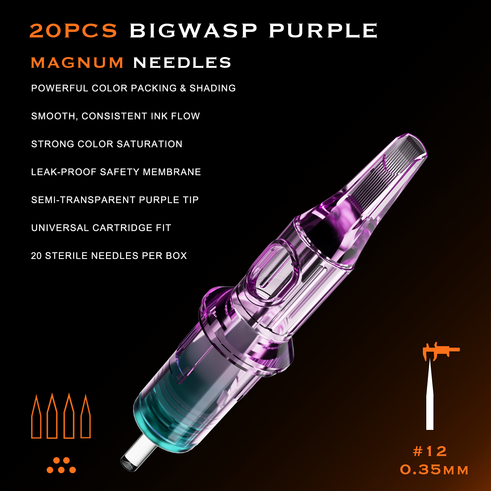 Bigwasp tattoo purple cartridges